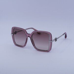 Roberto Cavalli SRC007 0D48 Sunglasses Pink Square Frame, Brown Lenses